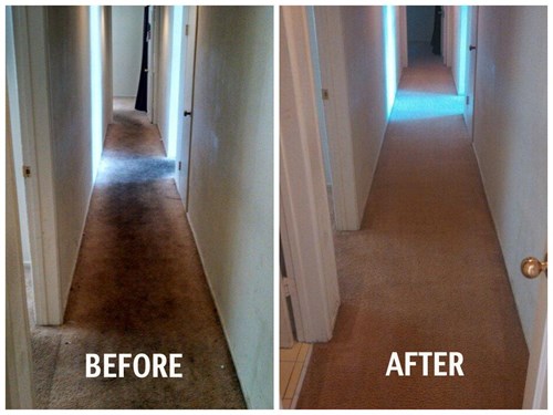 Hallway Before and After